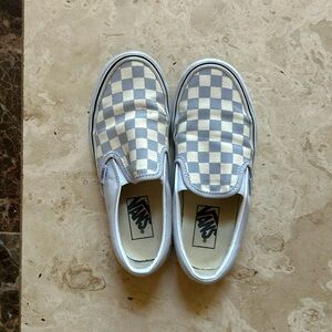 Grey checkered vans